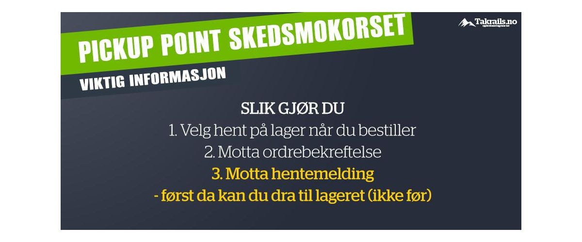Takrails Thule Pickup point Skedsmokorset
