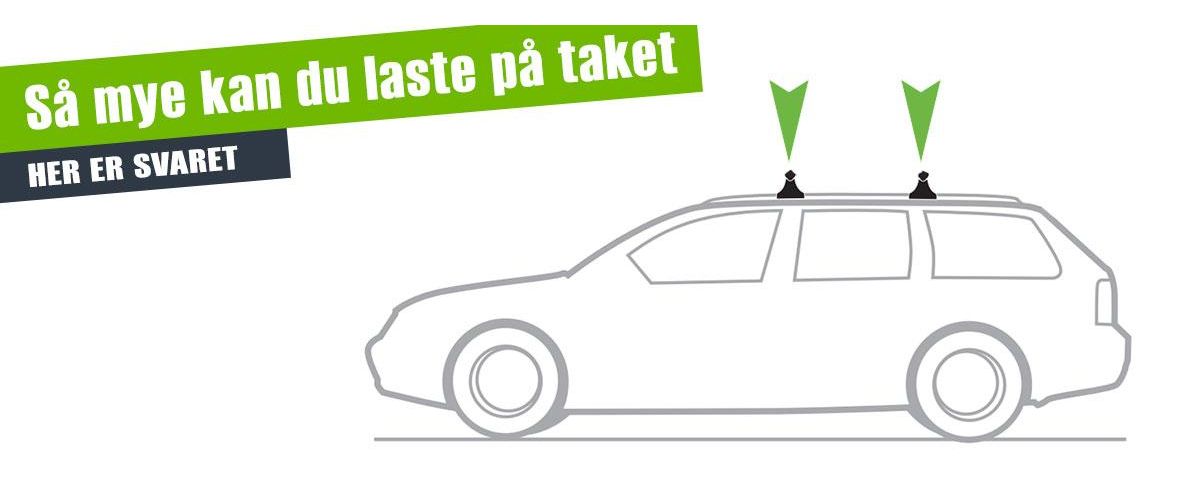 Så mye kan du laste på taket