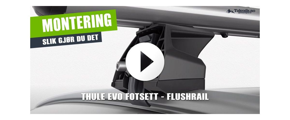 Slik monterer du Thule Wingbar Edge på biler med flushrail
