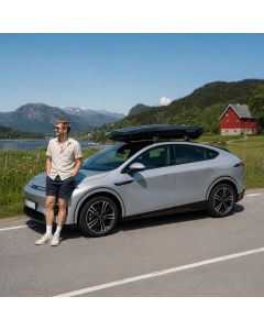 Xpeng G6 pakketilbud fra Takrails.no - Packline NX Summit XLT takboks og takstativ