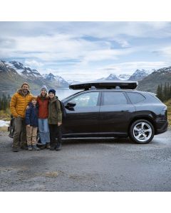 Nye BMW iX3 med Packline NX Summit XL og lavtbyggende takstativ