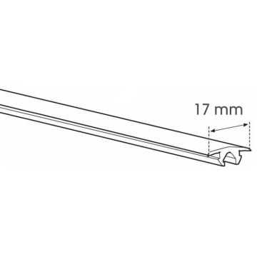 Thule 51352 Gummiprofil til Thule Slidebar 1550 mm