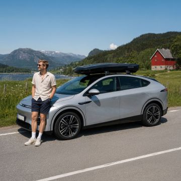 Xpeng G6 pakketilbud fra Takrails.no - Packline NX Summit XLT takboks og takstativ