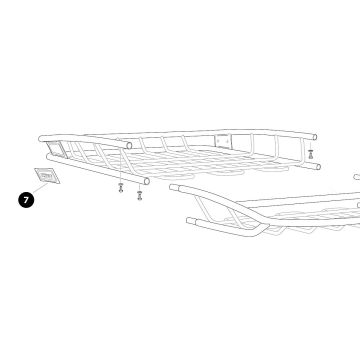 Thule 1500052551 Reservelogo til Canyon takgrind, høyre side