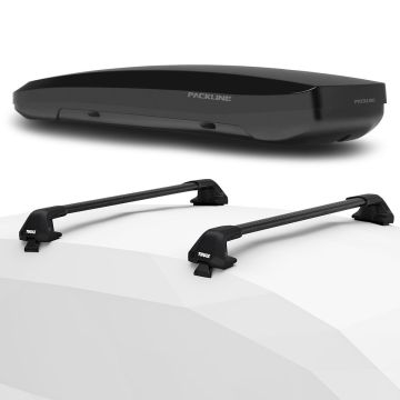 Thule EVO Wingbar Edge sort og Packline NX Summit T - Polestar 4