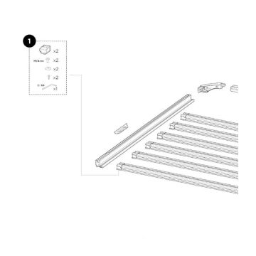 Thule Caprock End cap, 1 par