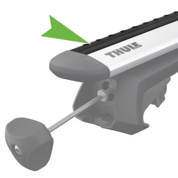 Thule 52989 EVO Wingbar gummilist 1.5m, overside 2pk