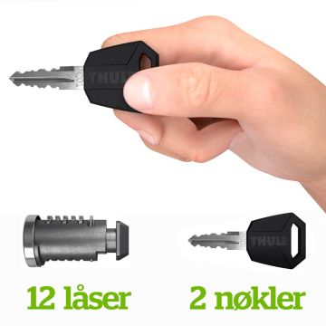 Thule one key system med 12 nøkler