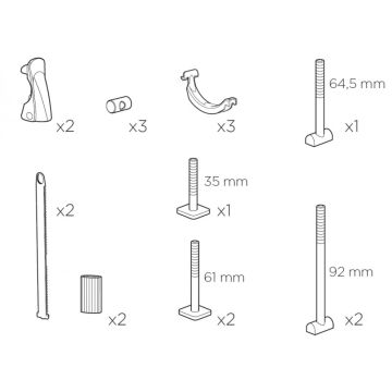 Thule 50607 Monteringspose Thule 591 ProRide