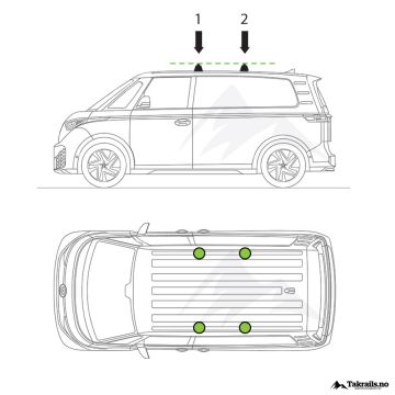 ID.Buzz EVO Wingbar sort Feste 1 og 2