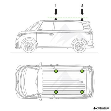 ID.Buzz EVO Wingbar Sort Feste 1 og 3