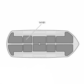 Thule 14161 Dynamic 800 reservedel, Anti-slip matte