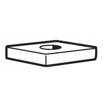 Thule 50848 M6 mutter, 19x19x5mm