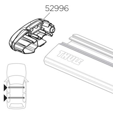Thule 52996 Endeplugg WingBar Venstre side, 1 stk