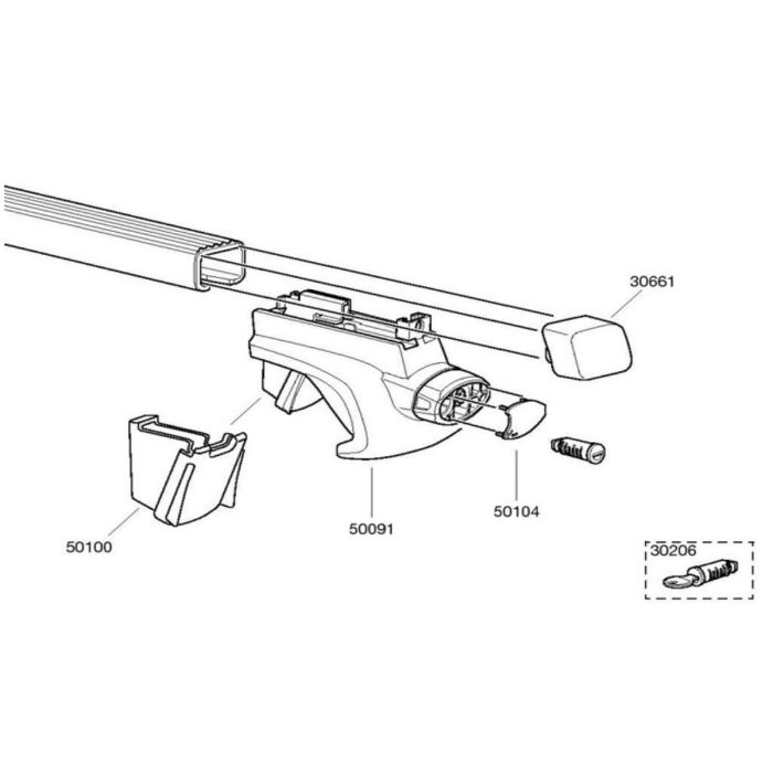 Thule 757 fot reservedel 50091