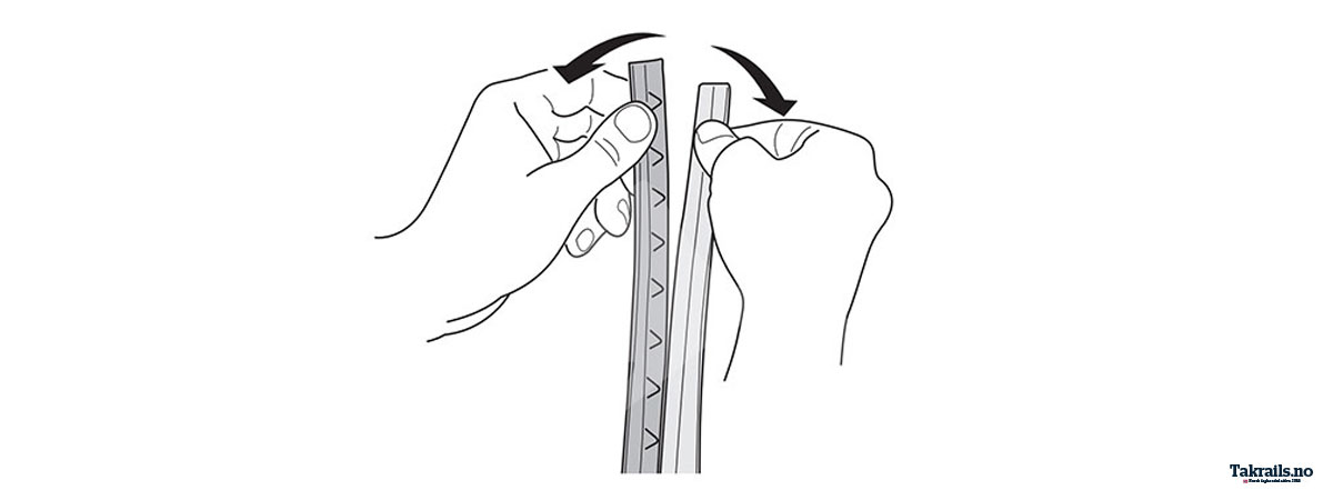 Magien ligger i &aring; splitte gummilisten p&aring; Thule Wingbar Evo