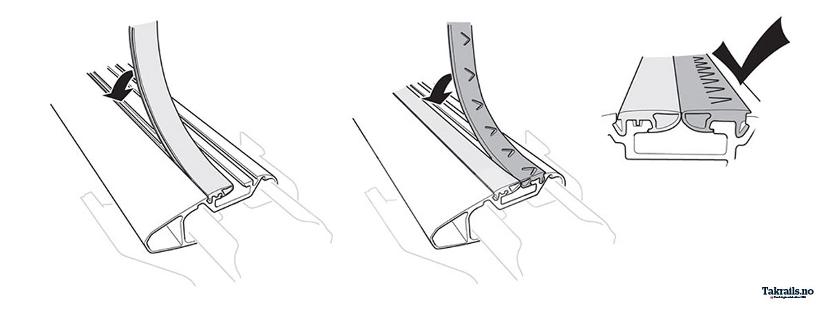 Hvilken gummilist skal hvor p&aring; Wingbar Evo takstativ og er de egentlig forskjellig?