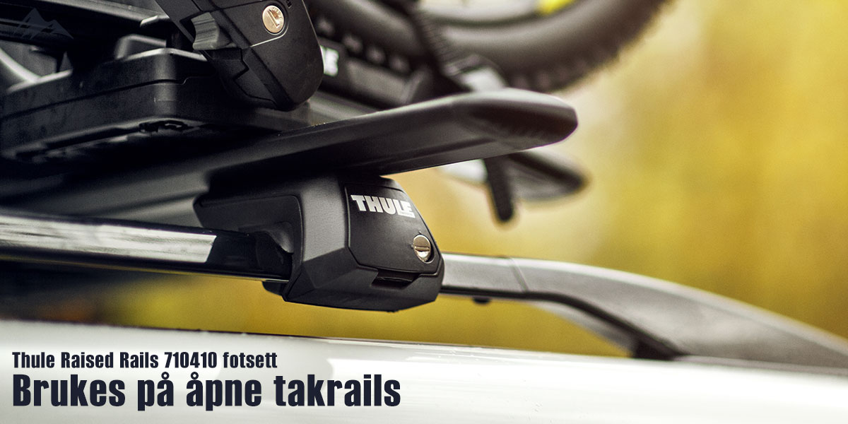 Thule 710410 Raised Rails fotsett til åpne takrails